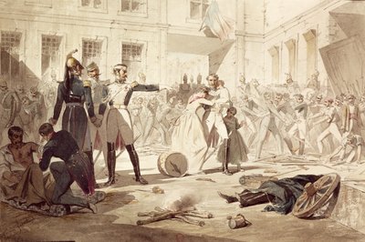 Le Guardie di Parigi incaricate di controllare i rivoltosi licenziati dai loro posti da Eugene Lacoste